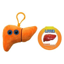 Giant Microbe Liver Keychain