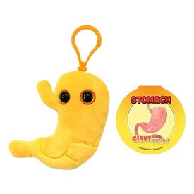 Giant Microbe Stomach Keychain