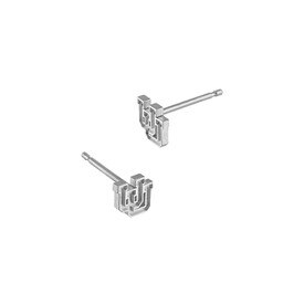 Kyle Cavan Interlocking U Stud Earring Sterling Silver