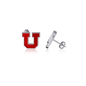 Dayna Designs Block U Enamel Stud Earrings
