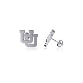 Dayna Designs Interlocking U Silver Stud Earrings