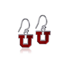 Dayna Designs Block U Enamel Dangle Earrings