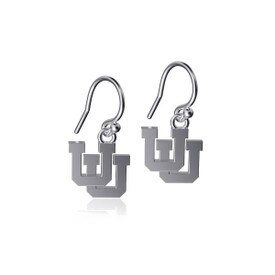 Dayna Designs Interlocking U Silver Dangle Earrings