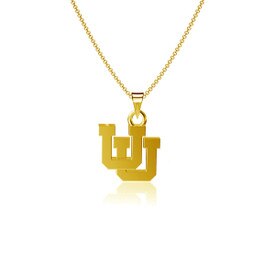 Dayna Designs Interlocking U Gold Pendant Necklace
