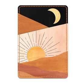 Sunrise Moon Stick On Phone Wallet