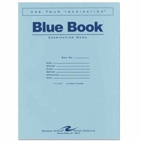 Large Recycled Examination Blue Book