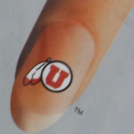 Athletic Logo Nail Accents