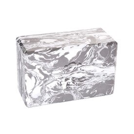 Hugger Mugger 4 Inch Marbled Foam Yoga Block Storm
